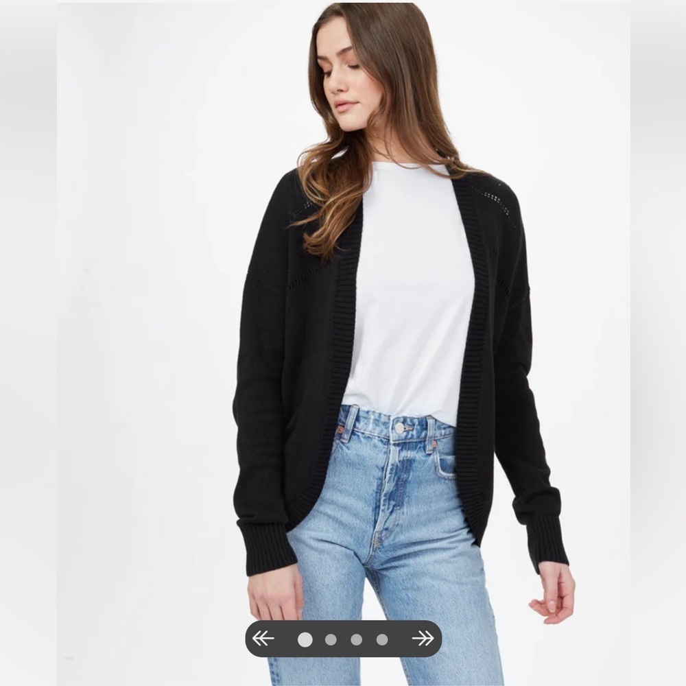TENTREE Black Cocoon Cardigan Sweater size small - Picture 1 of 10